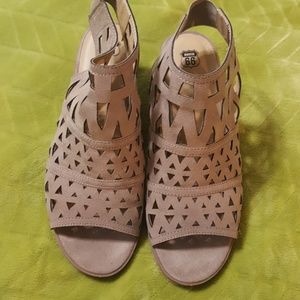 5/$25! Taupe ankle sandal